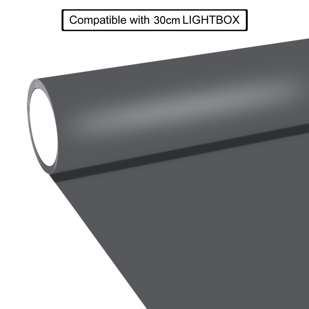 WATERPROOF PVC PHOTOGRAPHY BACKDROP GRAPHITE GREY AND WHITE 2 IN 1