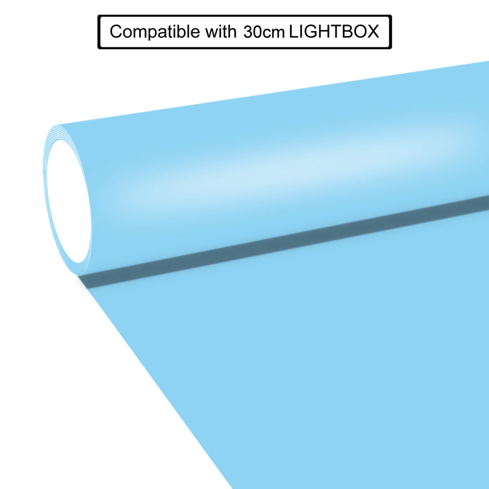 WATERPROOF PVC PHOTOGRAPHY BACKDROP PASTEL BLUE AND WHITE 2 IN 1
