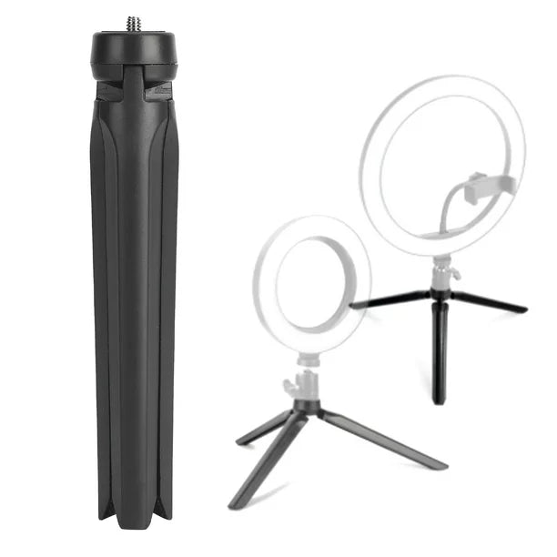 Mini Desktop Tripod Fill Light Desktop Tripod 19cm Adjustable Tripod Stand Portable Fill Light Desktop Tripod 1/4 Inch Screw Mini Phone Bracket