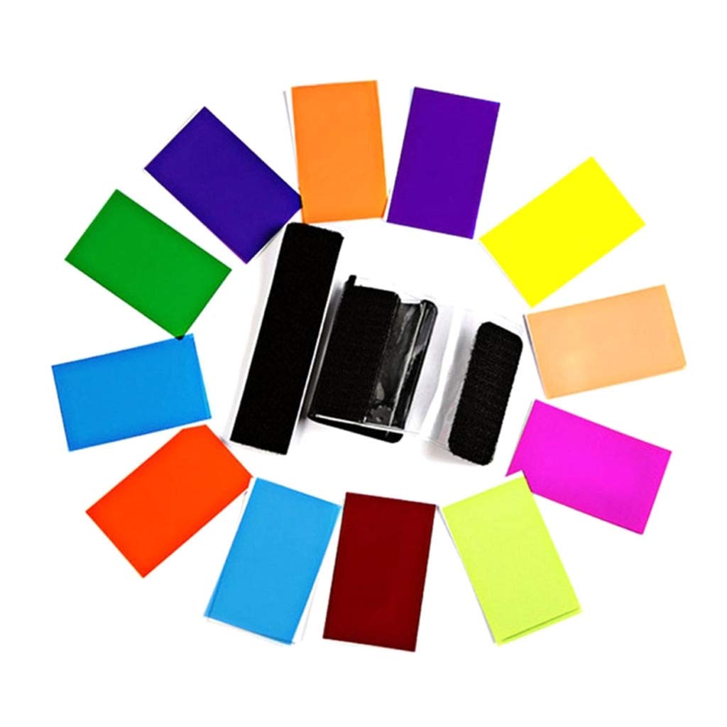 BOXTUDIO 12"x 12"/30 x 30cm Color Gel Filter Sheet for Video Light Studio Flash Strobe