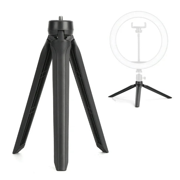 Mini Desktop Tripod Fill Light Desktop Tripod 19cm Adjustable Tripod Stand Portable Fill Light Desktop Tripod 1/4 Inch Screw Mini Phone Bracket