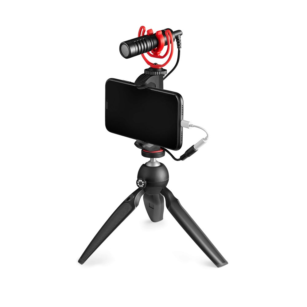 MQ-MM1 Universal Cardioid Shotgun Microphone - Camera Microphone for DSLR, iPhone and Android Smartphones - Compatible with Canon EOS, Nikon, and Sony Cameras - with Shock Mount, Deadcat Windscreen