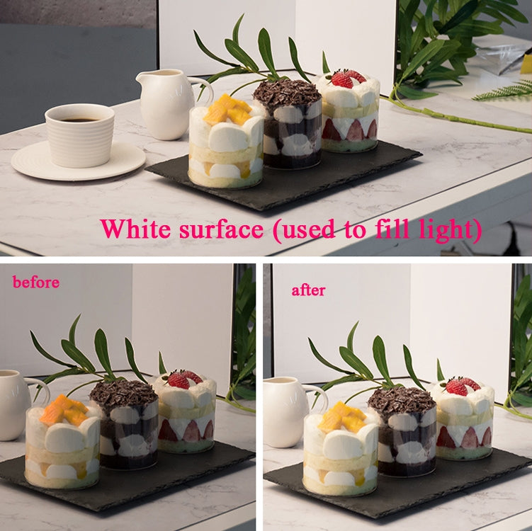 3 IN 1 PREMIUM LIGHT REFLECTOR BOARD FOR PRODUCT PHOTOGRAPHY
