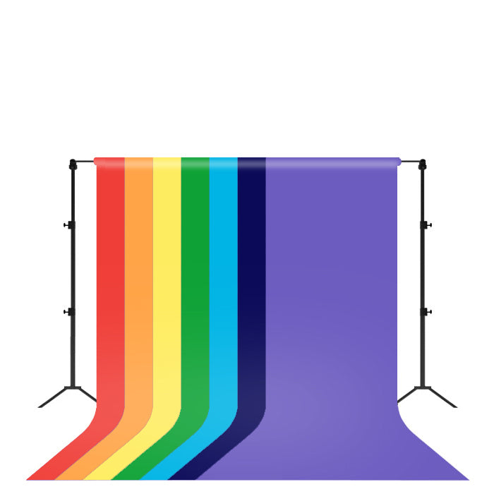 WATERPROOF PVC PHOTOGRAPHY BACKDROP VIBGYOR COLOURS Pack of 7