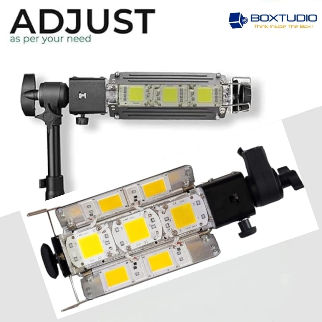 BOXTUDIO Avanced 350 Watt, 7 Panel Light Warm White | Low Power Consuming LED Porta Light with Cable and Carrybag for Professional Video and Photography