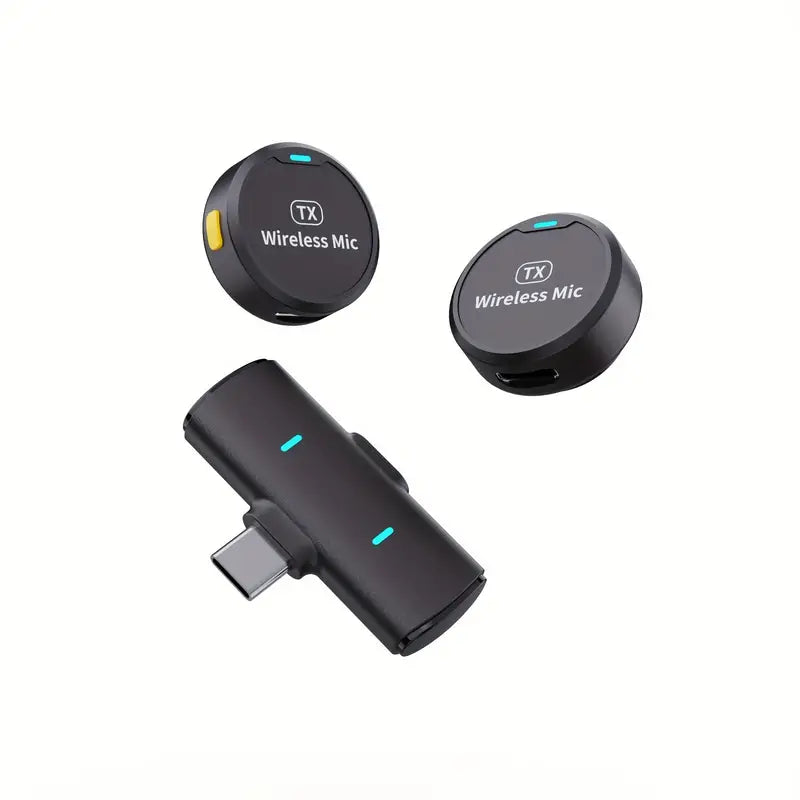 Wireless Lavalier Microphone for iPhone Android Phone, Clip Lav