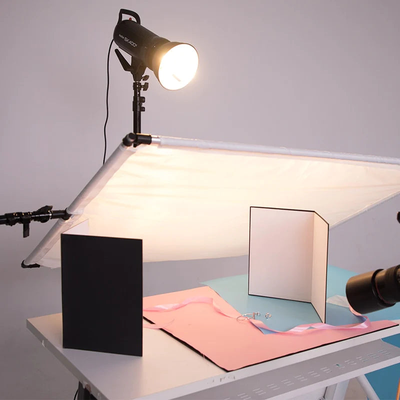 3 IN 1 PREMIUM LIGHT REFLECTOR BOARD FOR PRODUCT PHOTOGRAPHY