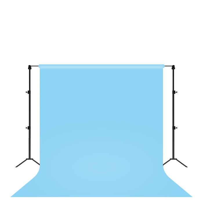 WATERPROOF PVC PHOTOGRAPHY BACKDROP PASTEL BLUE AND WHITE 2 IN 1