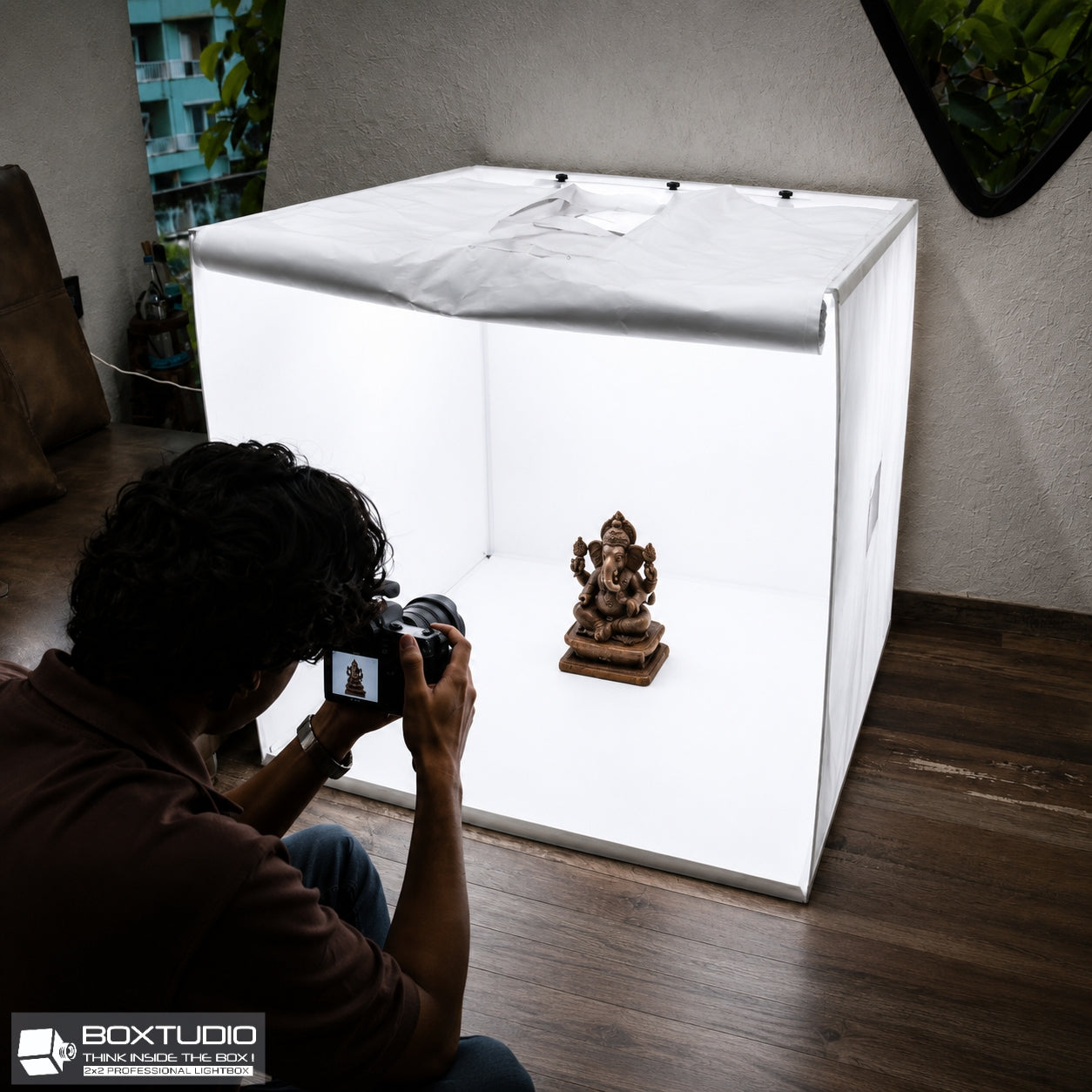 BOXTUDIO® 2X2 Professional Photo LightBox for Product Photography - Lighting Shooting Tent (60x60x60cms)