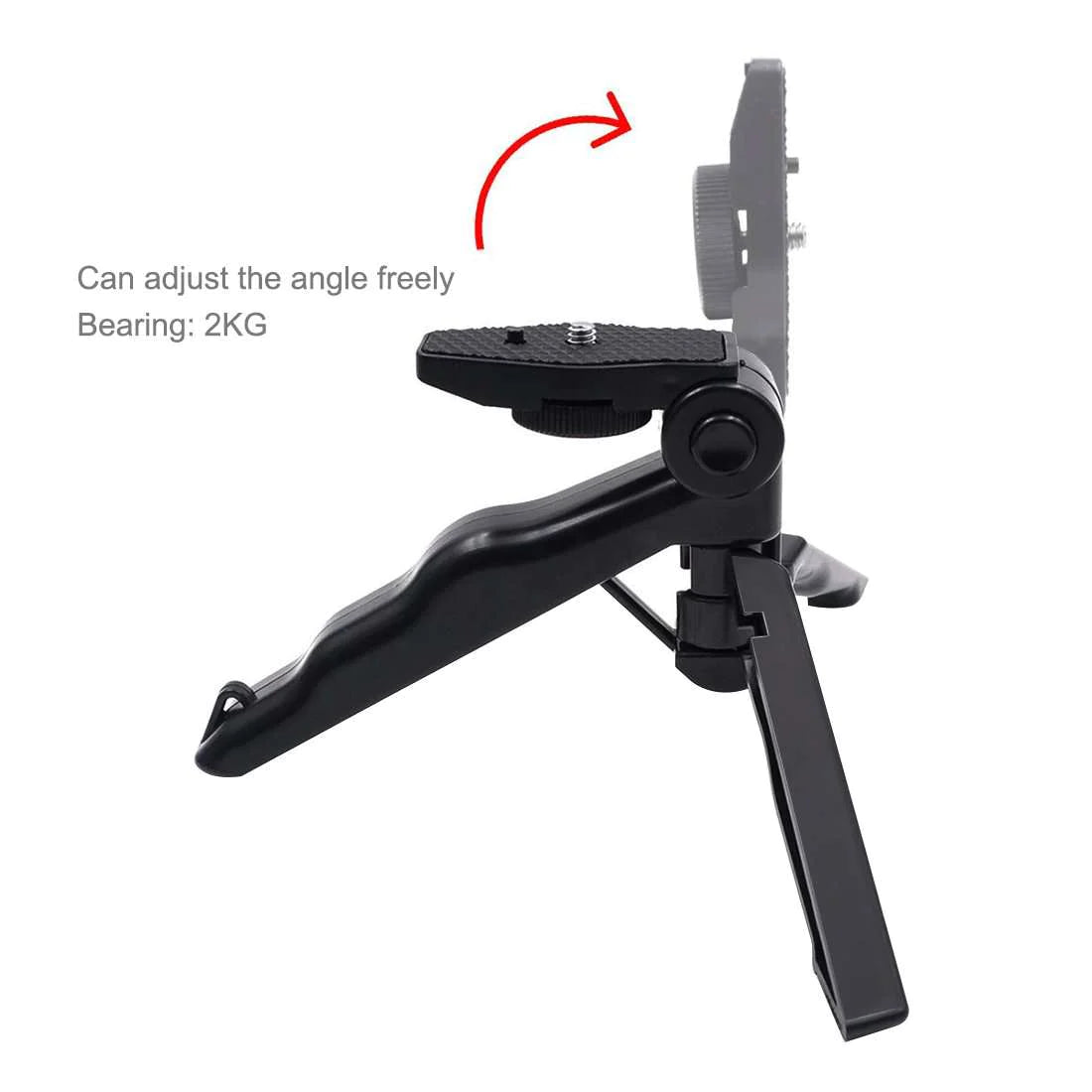 Mini Pistol Tripod Stand for Camera/ Mobile Lightweight Photography Gun Handgrip Tripod All Mobile, & DSLR Camera's for Video Shooting, etc.