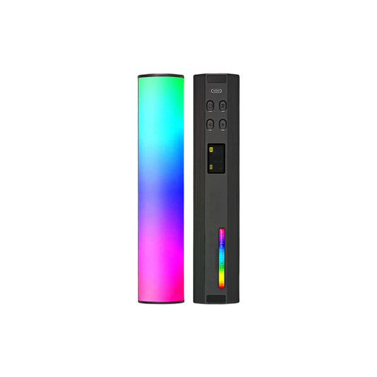 BOXTUDIO Rechargeable Type-C Magnetic RGB Light Tube Wand with App Control 180mm, Full color CTT 2500K-9000K