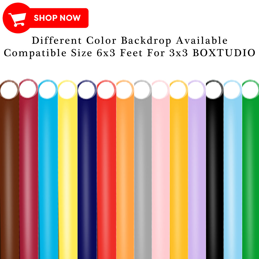 BOXTUDIO® 3X3 Professional Photo LightBox for Product Photography - Lighting Shooting Tent (90x90x90cms)