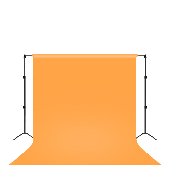 WATERPROOF PVC PHOTOGRAPHY BACKDROP ORANGE AND WHITE 2 IN 1