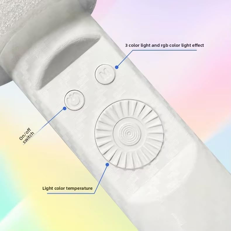 BOXTUDIO RGB Light Stick with BARN DOOR  – Professional LED Lighting Wand with RGB + CCT Modes (RGB Light Stick)