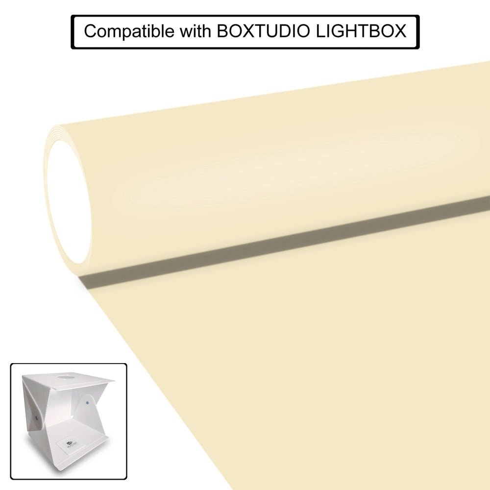 WATERPROOF PVC PHOTOGRAPHY BACKDROP PASTEL BEIGE AND WHITE 2 IN 1
